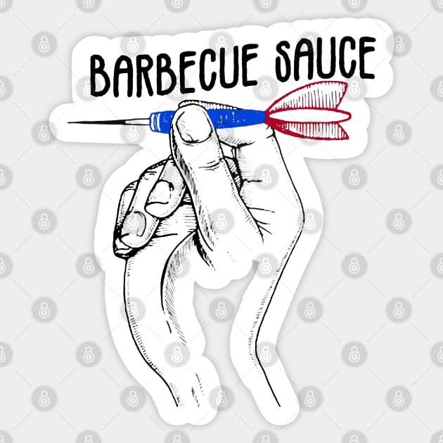 Barbecue Sauce - Bullseye Sticker by Wenby-Weaselbee